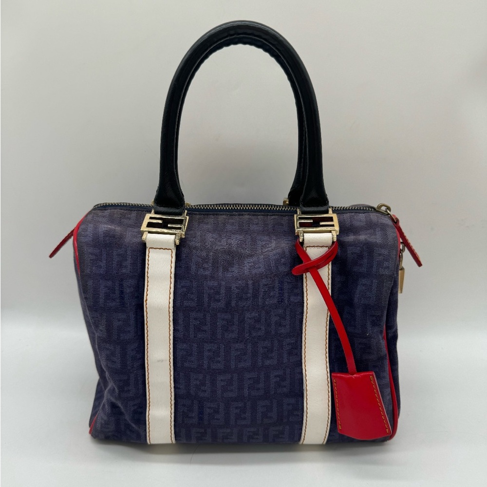 FENDI Zucca Boston Bag